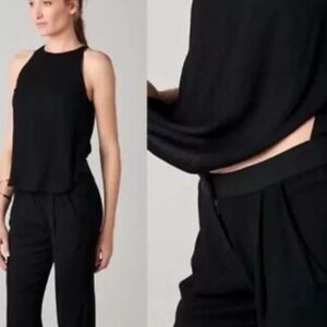 A.L.C. Black Joanna‎ Open Back Jumpsuit/Romper Size